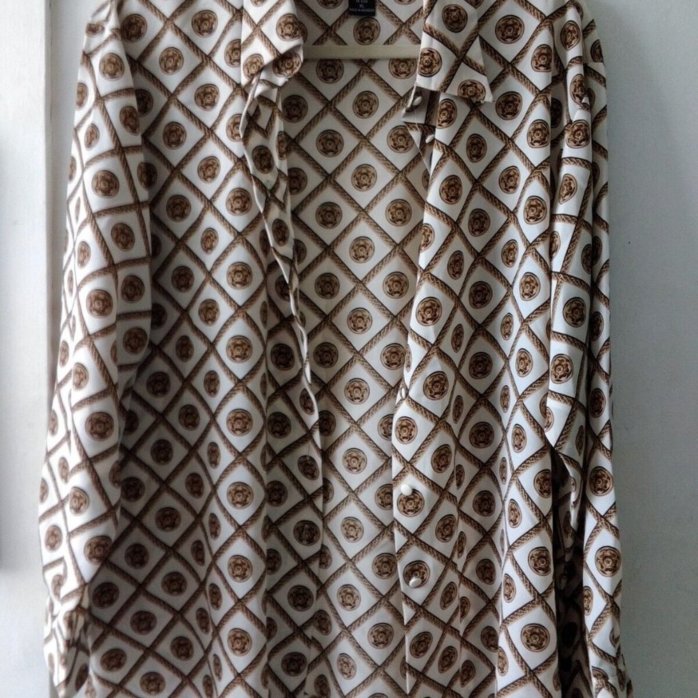 Size XL Milano brown  shirt blouse